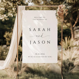 Wedding Welcome Sign Template | Minimalist | Large Printable Welcome Poster