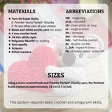 Digital PDF Koala Amigurumi Crochet Pattern | Heart or Bamboo