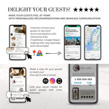 Airbnb Digital Welcome Book Canva Template | Interactive Host Guide | TemplifyHub