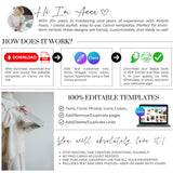 Airbnb Digital Welcome Book Canva Template | Interactive Host Guide | TemplifyHub