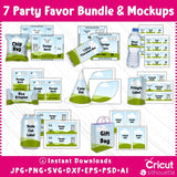 Party Favor Templates | Canva Chip Bag & Wrapper Bundle | Digital Files