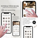 Airbnb Digital Welcome Book Canva Template | Interactive Host Guide | TemplifyHub