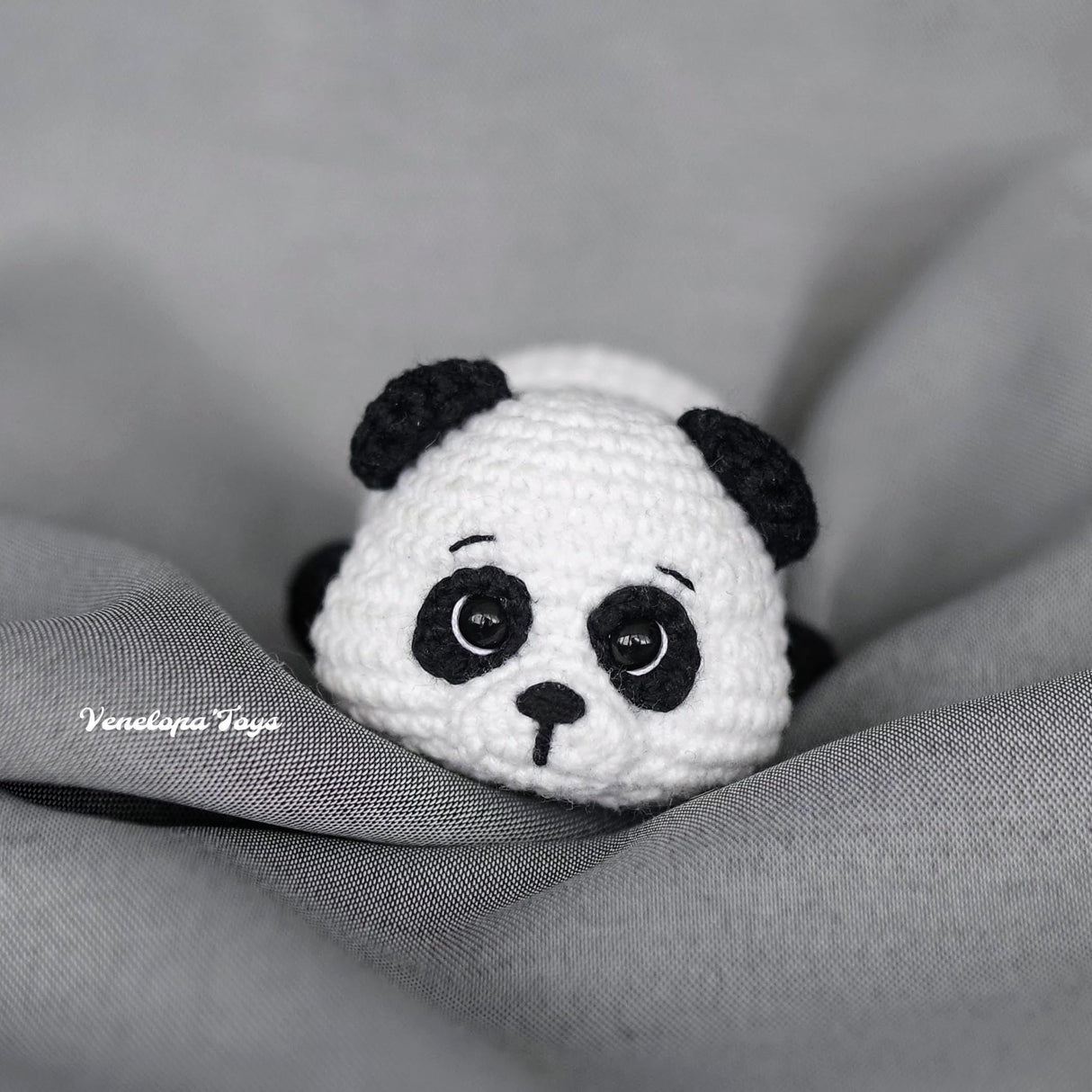 Baby Panda Crochet Pattern PDF | Mini Amigurumi Tutorial