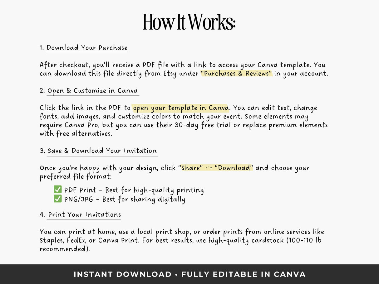 Bachelorette Party Invitation | Handwritten Canva Template | Digital Itinerary