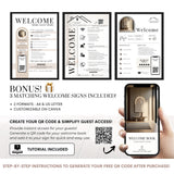 Airbnb Digital Welcome Book Canva Template | Interactive Host Guide | TemplifyHub