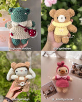 Digital PDF 15-in-1 Baby Plushies & Clothing Crochet Bundle