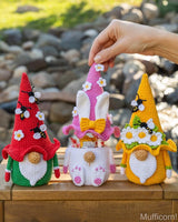 Digital PDF 3-in-1 Flower Gnome & Bee Crochet Pattern Bundle
