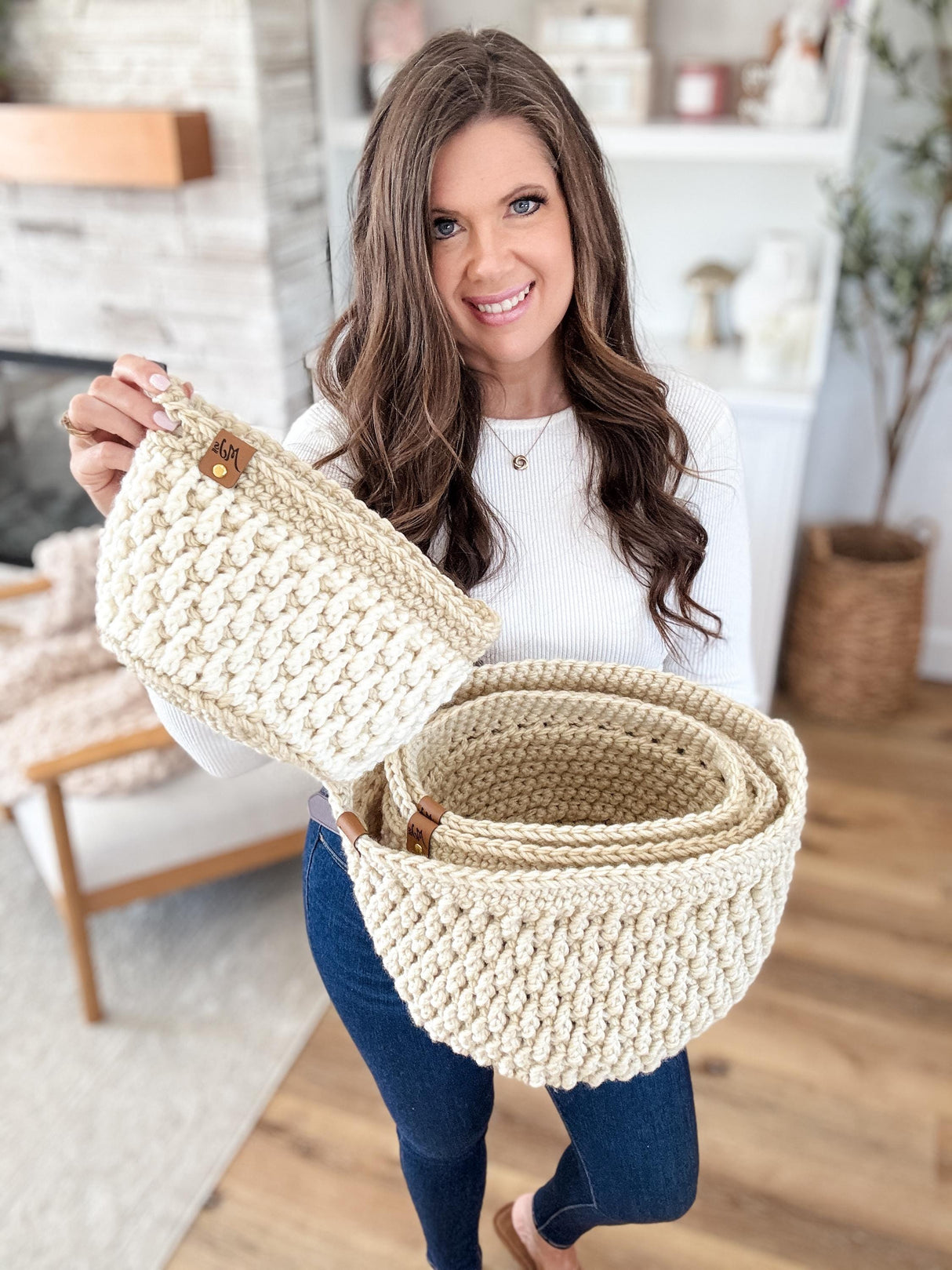 Homebody Baskets Crochet Pattern | 4 Sizes & Video Tutorial