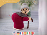 Grandma Pin Cushion Crochet Pattern PDF | Amigurumi Doll