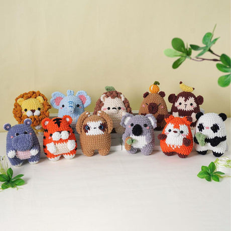 Digital PDF 28-in-1 Tiny Beasties Crochet Patterns Bundle