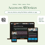 Notion Templates PLR | MRR Business Bundle | Productivity & Finance Tools