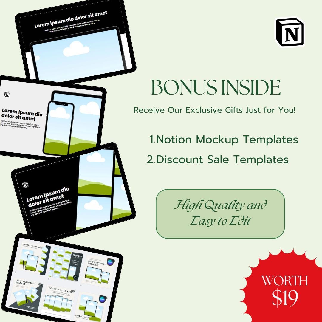 Notion Templates PLR | MRR Business Bundle | Productivity & Finance Tools
