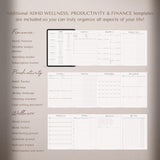 ADHD Digital Planner 2026 | Goodnotes & iPad Hyperlinked | TemplifyHub