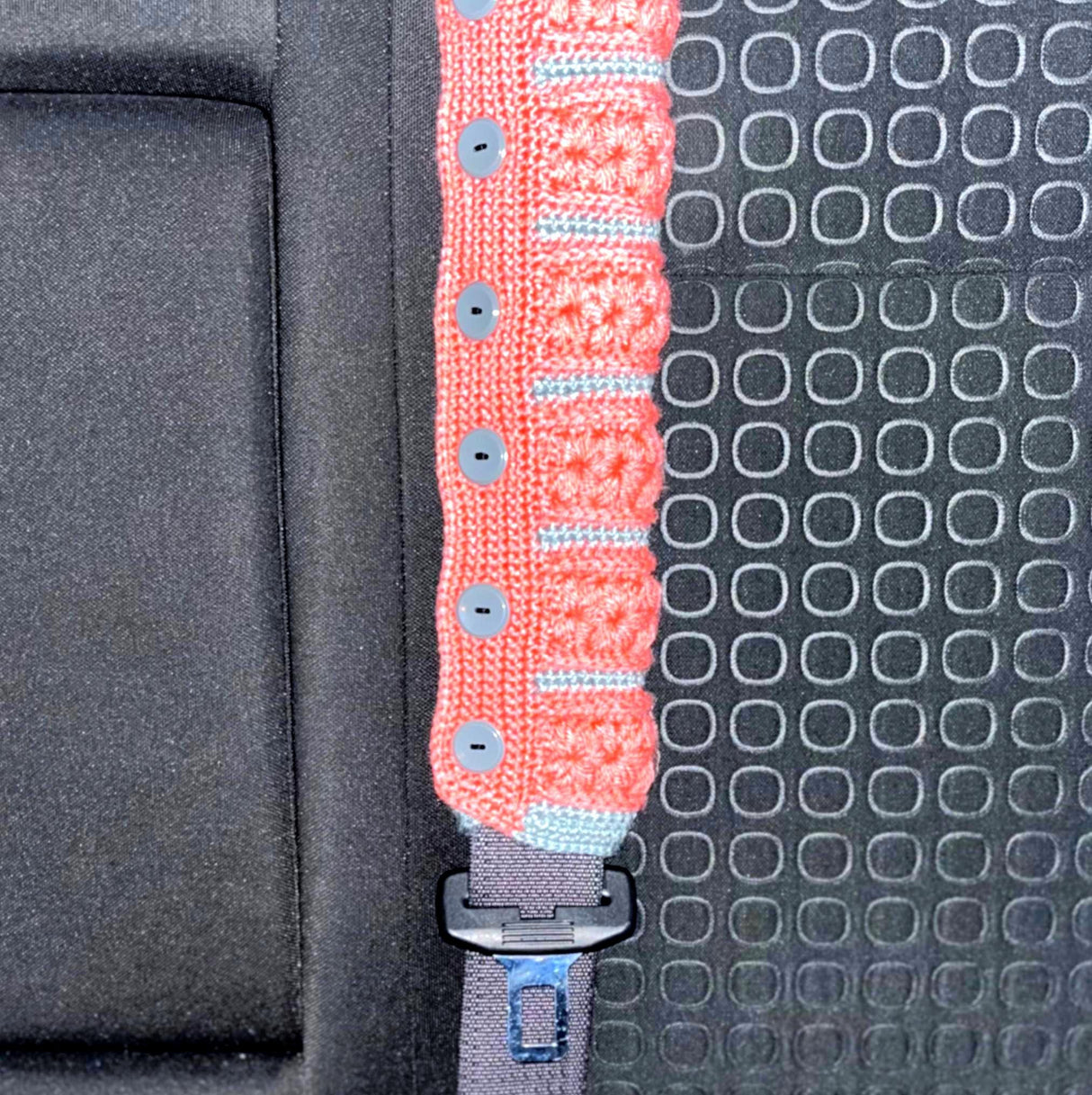 Blossom Breeze Strap Cozy | Crochet Seatbelt Cover Pattern