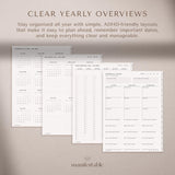 ADHD Digital Planner 2026 | Goodnotes & iPad Hyperlinked | TemplifyHub