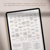ADHD Digital Planner 2026 | Goodnotes & iPad Hyperlinked | TemplifyHub