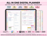 All-in-One Digital Planner 2026 | Multi-Year Goodnotes PDF