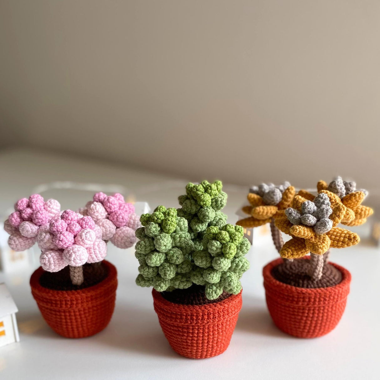 12-in-1 Crochet Succulent Pattern Bundle | 3D Pot Plant PDF