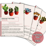 12-in-1 Crochet Succulent Pattern Bundle | 3D Pot Plant PDF