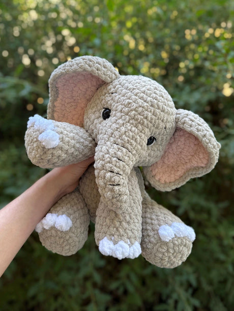 Sitting Elephant Crochet Pattern PDF | Ella the Elephant