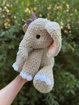 Sitting Elephant Crochet Pattern PDF | Ella the Elephant
