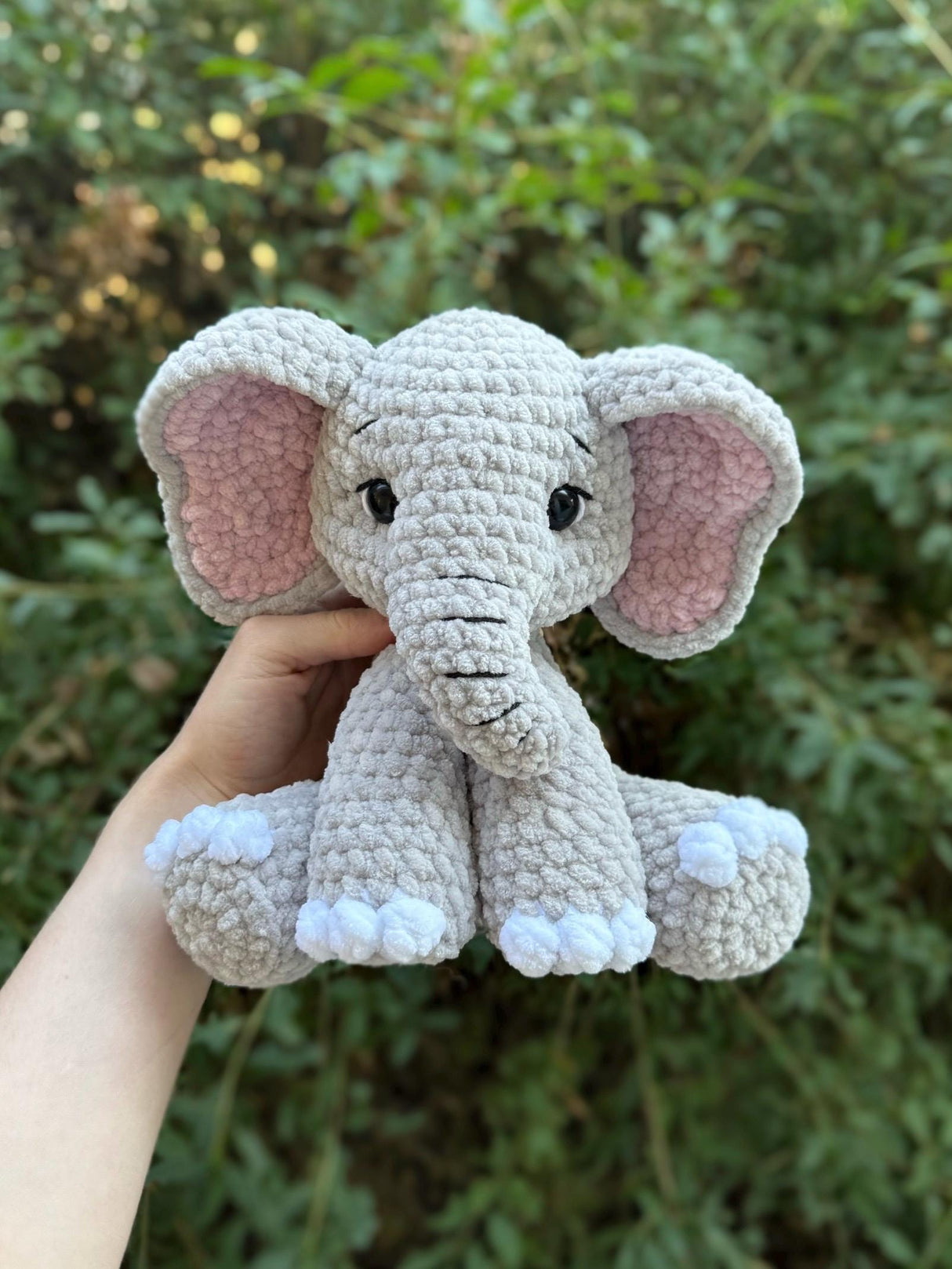 Sitting Elephant Crochet Pattern PDF | Ella the Elephant