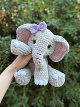 Sitting Elephant Crochet Pattern PDF | Ella the Elephant