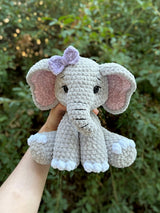 Sitting Elephant Crochet Pattern PDF | Ella the Elephant