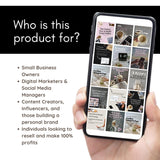 400+ Faceless Instagram Carousels | Aesthetic Canva MRR PLR