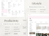 It Girl Notion Planner Template | 70+ Page Aesthetic Dashboard