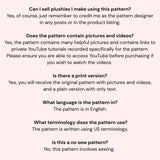 Digital PDF Big Floppy Ferret Crochet Pattern | Weighted Option