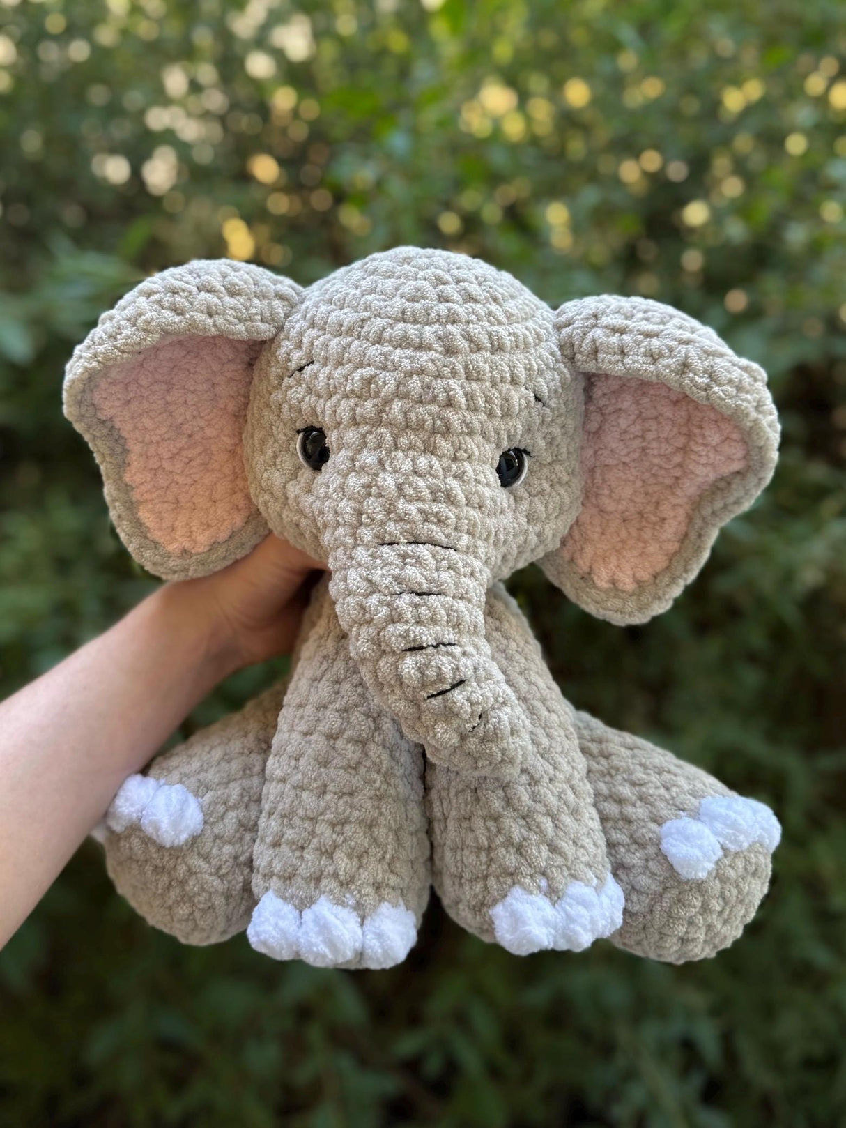 Sitting Elephant Crochet Pattern PDF | Ella the Elephant