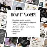 400+ Faceless Instagram Carousels | Aesthetic Canva MRR PLR