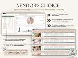 Wedding Planner Spreadsheet | Budget Tracker & Checklist | Google SheetsExcel