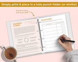 2026 ADHD Printable Planner | Research-Based Sunset Journal