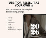 2026 Life Planner MRR PLR | Done-For-You Canva Template