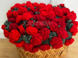 Crochet Rose Bouquet Blanket Pattern | PDF & Video | Beginner