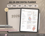 2026 Digital Planner Beige | 40,000+ Hyperlinks Goodnotes