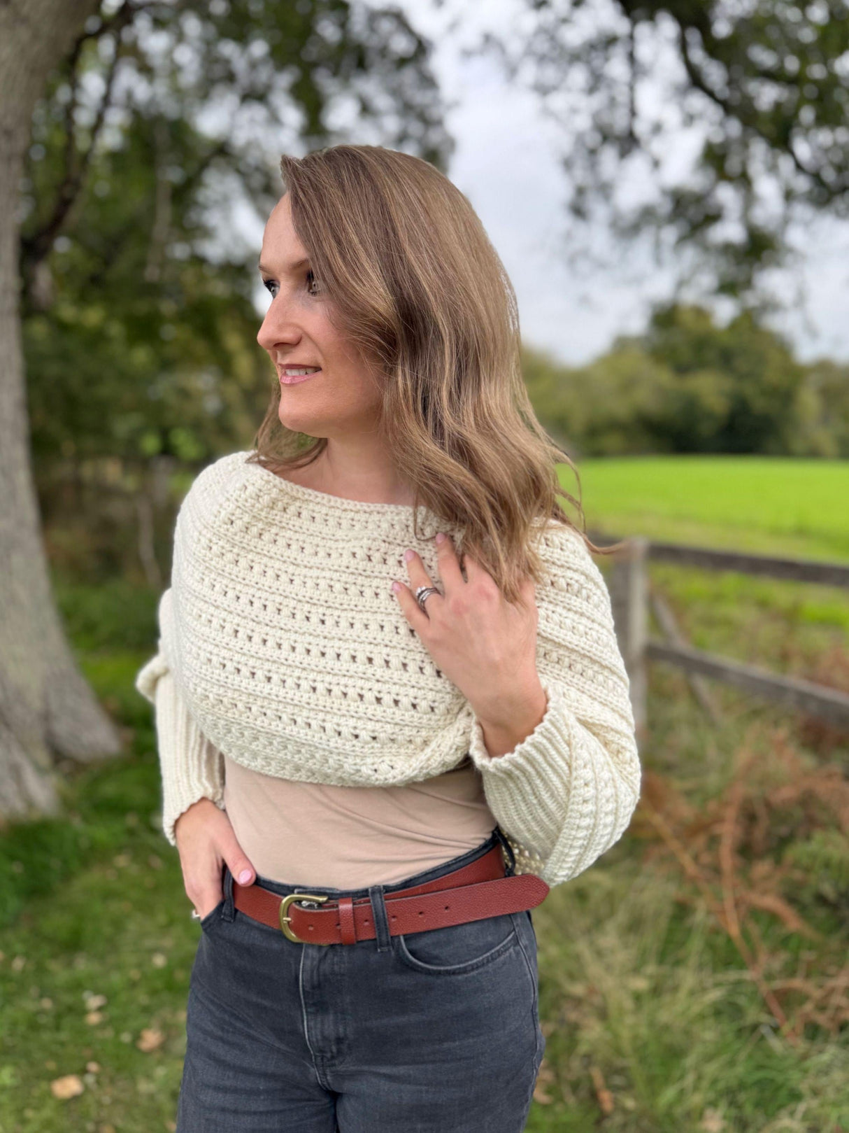 Crochet Sweater Scarf Pattern PDF | Scarf with Sleeves & Video