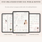 Digital Fitness Planner | Weight Loss & Workout Tracker | GoodNotes Template