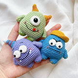 Digital PDF Mini Monsters Crochet Pattern | Keychain Set