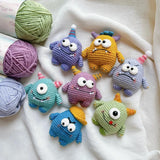 Digital PDF Mini Monsters Crochet Pattern | Keychain Set