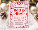 Friendsmas Invitation | Funny Adult Holiday Party | Editable Canva Template