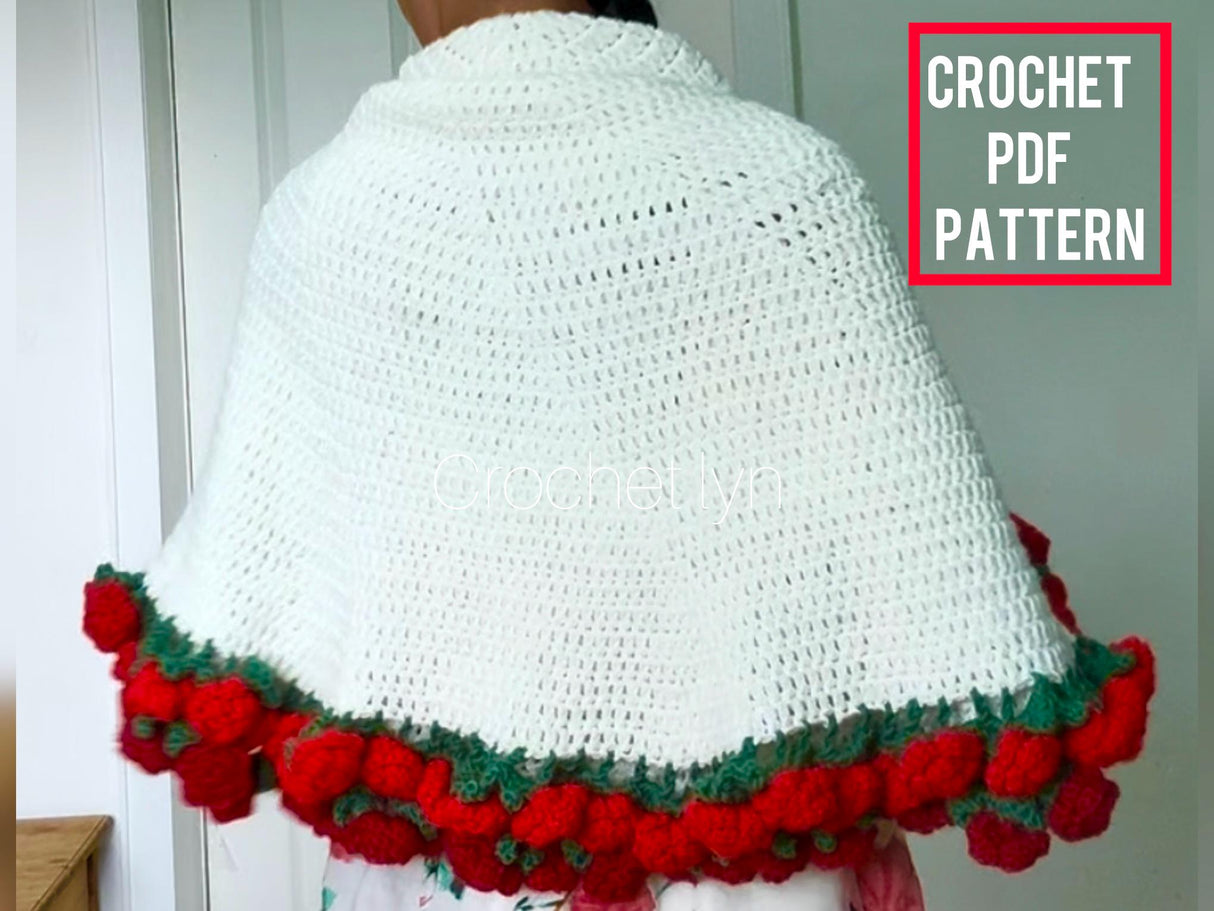Crochet Rose Bouquet Blanket Pattern | PDF & Video | Beginner