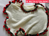 Crochet Rose Bouquet Blanket Pattern | PDF & Video | Beginner