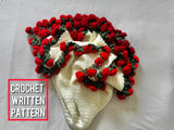 Crochet Rose Bouquet Blanket Pattern | PDF & Video | Beginner
