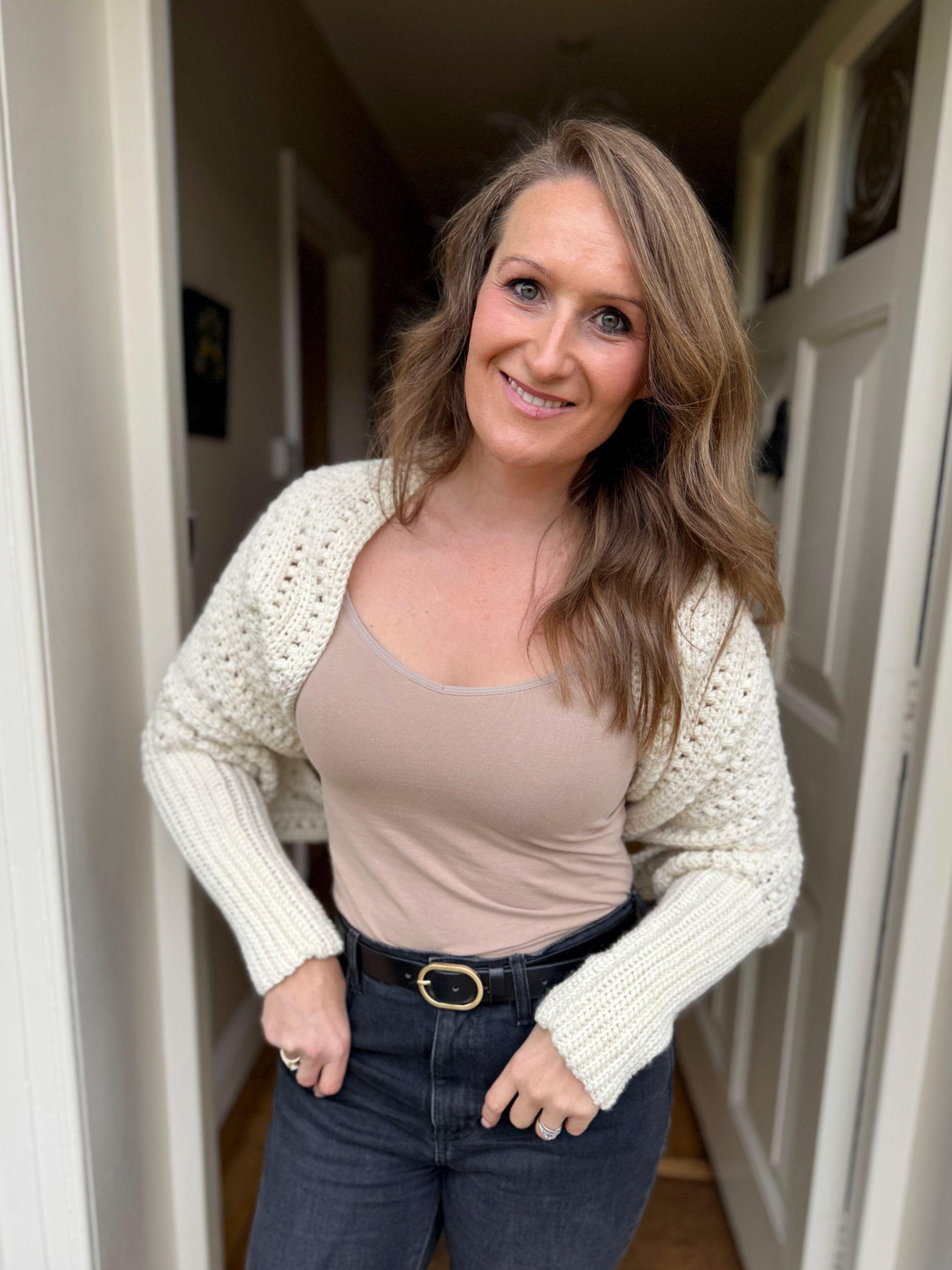 Crochet Sweater Scarf Pattern PDF | Scarf with Sleeves & Video