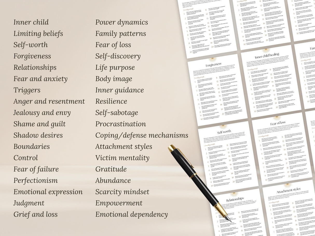 680 Shadow Work Journal Prompts | Inner Child Healing PDF