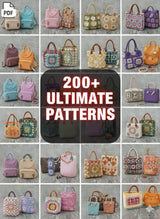 200+ Crochet Bag Patterns Bundle | Boho, Vintage & Modern PDF