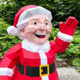 Santa Claus Papercraft SVG | 3D Christmas Decor Cut Files | Cricut & Cameo